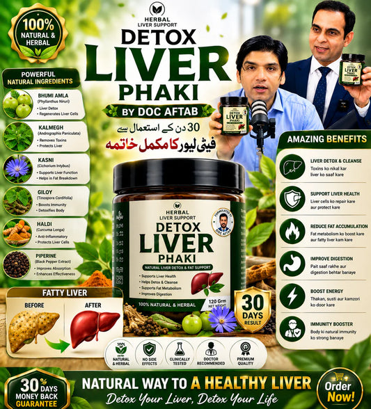 Detox Fatty-liver T 120Grm By Doc Aftab Recommend By World Best Doctor's